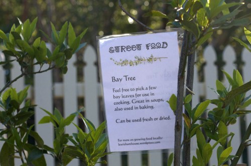 The first sign goes out on the nature strip, more to come