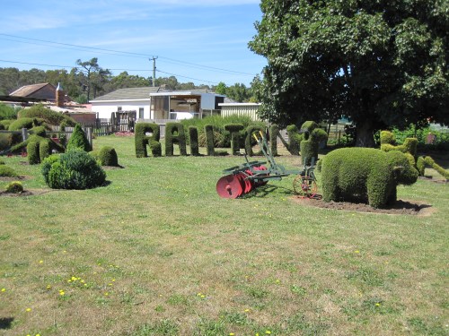 One of the many topiary displays in Railton, Tasmania.