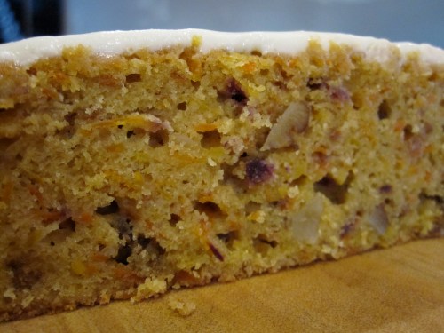 Our multi-coloured carrot cake