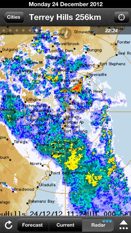 Sydney rain radar