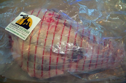 A lovely shoulder of lamb, and nothing like meeting the farmer himself