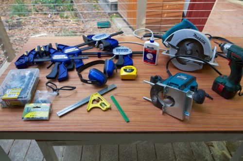 The tools needed for the job, nothing too unusual.