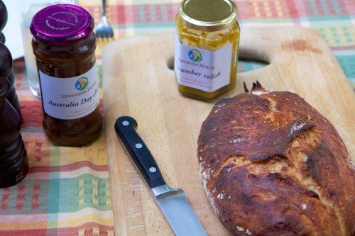 This super-simple no-knead bread was the star of the meal.