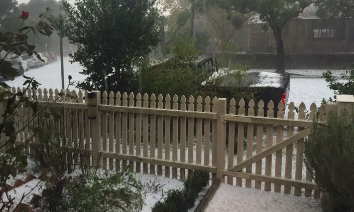 The whole suburb was hit, including serious local flooding