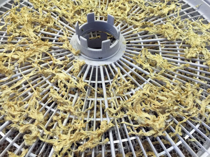 After a day in the dehydrator, this is the result.