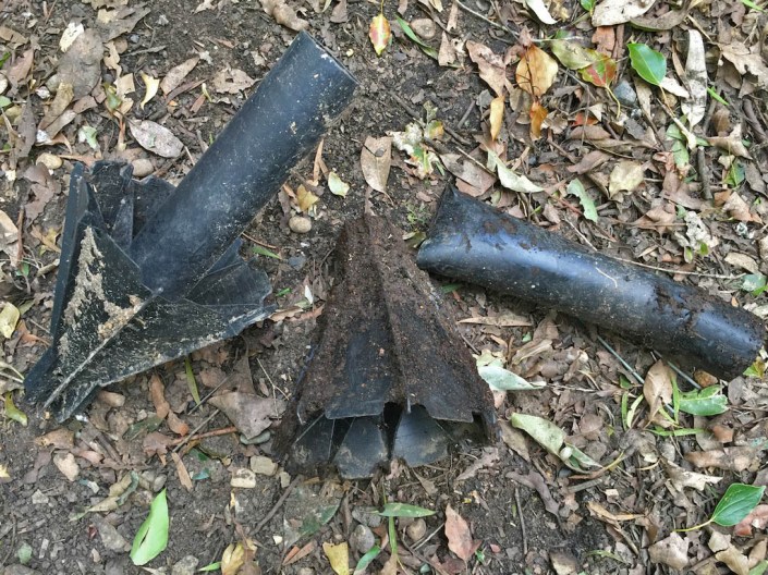 The pieces of the Aerobin "lung", mangled through use.